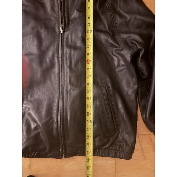 VTG FIELD GEAR FG Premium Leather Jacket Black Removable Lining Zipper Funnel M - Picture 3 of 6